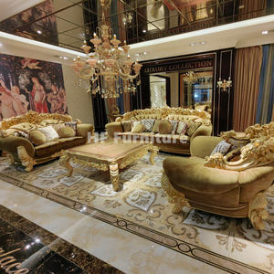 Offre Spéciale canapés tuftés anciens français <span class=keywords><strong>palais</strong></span> <span class=keywords><strong>royal</strong></span> ensemble de canapés de salon en bois sculpté à la main - Product Image 4