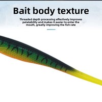Leurre souple en forme de poisson, leurre d'imitation longue distance, queue d'imitation, appât 13cm/7g pour achigan et black-bass, vente en gros