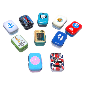 <span class=keywords><strong>Fancy</strong></span> thực phẩm trượt <span class=keywords><strong>tin</strong></span> Hộp quà tặng bao bì kẹo kim loại bạc hà hộp thiếc - Product Image 1