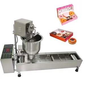 Chinese single 1 row doughnut donut baking making equipment automatic machines a doughnuts beignets professionnel to make donuts