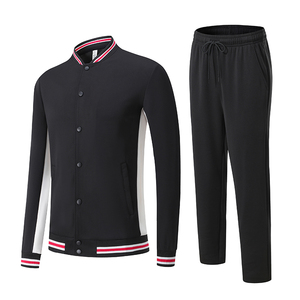 Venta al por mayor de alta calidad pantalones de chándal holgados y sudaderas con capucha conjuntos de chándal personalizado Fitness deportes de gran tamaño liso de algodón en blanco - Product Image 2