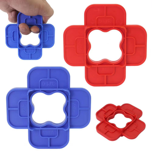 Outil d'espacement de pont multi-taille épaissi 4-en-1 entretoises de pont multifonctions réutilisables outil de largeur de couture de sol en plastique - Product Image 4