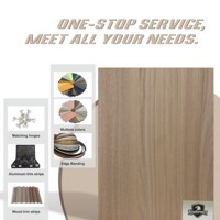 Tablero de Melamina MDF Sincronizado de Alta Calidad, 1220*2800mm, Resistente al Fuego F4, Resistente a la Humedad, para Cocina, Baño y Hotel, Estilo Contemporáneo