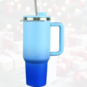 Gobelet/Mug/Tasse à vide en acier inoxydable de qualité supérieure avec couvercle magnétique et paille rétractable automatique brevetée <span class=keywords><strong>Bb</strong></span>* pour cadeau de Noël - Product Image 1