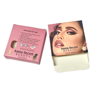 All'ingrosso Kit di custodia rosa carino per lenti a contatto Design della scatola di imballaggio con il mio Logo multicolore alla rinfusa