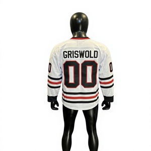 2026 America Ice Hockey Teams Jerseys Printed Custom Men's Embroidery Ice Hockey Uniform Edmonton Inspired Hockey Jersey 100% - Product Image 3