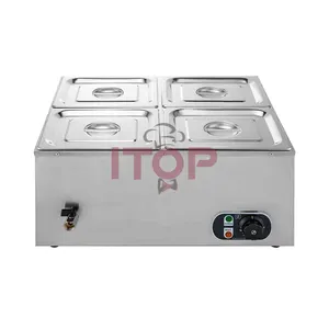 Industrie Elektro Edelstahl Bain Marie Buffet Server Lebensmittel wärmer für Catering-Geräte