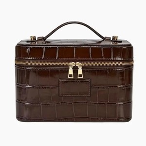 Nueva Bolsa de Cosméticos Cuadrada de Cuero PU, Gran Capacidad, Impermeable, Estuche de Maquillaje de Alta Calidad, Bolsa de Almacenamiento de Cosméticos de Viaje - Product Image 4