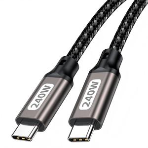 สายชาร์จเร็วแบบถัก PD3.1 Type‑C กำลังสูง 240W สายชาร์จแบบทนทานป้องกันการพันกันสำหรับอุปกรณ์ USB‑C หลายชนิด - Product Image 5