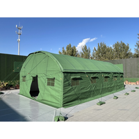 Carpa de Lona Grande para las Cuatro Estaciones, de 3 Capas, con Arco de Acero, para Clima Frío