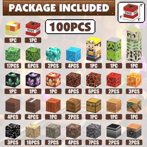 Blocs de construction magnétiques, <span class=keywords><strong>cubes</strong></span>, 100 pièces, ensembles en plastique, jeux éducatifs STEM, tuiles magnétiques empilables, 2 cm, pour <span class=keywords><strong>les</strong></span> enfants de 14 ans et plus, garçons et filles - Product Image 3