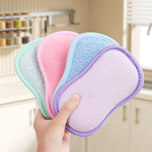 Éponge de cuisine réutilisable double face en polyester à forte absorption (250%-500%) pour surfaces en verre et en acier inoxydable - Product Image 1