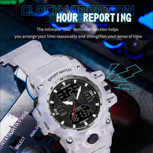 Reloj Deportivo Digital SANDA 6126 para Adolescentes, Doble Zona Horaria, Luminoso, Resistente al Agua, Reloj de Pulsera Electrónico de Moda - Product Image 2