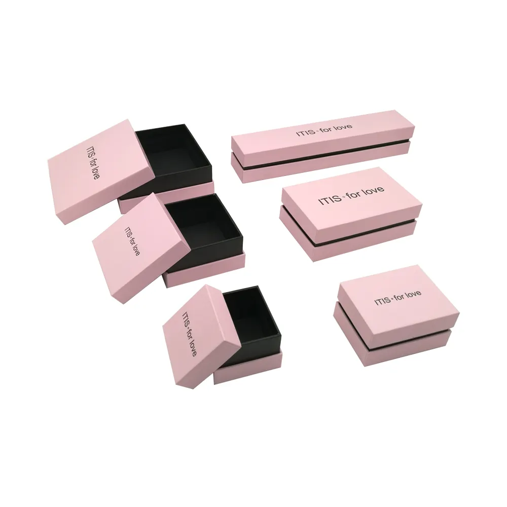 Wholesale Set Packaging Custom Pink Magnetic Small Gift Boxes Velvet Jewelry Box For Jewelry