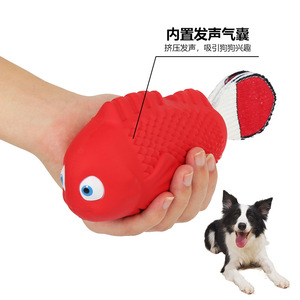 Hải Quỳ cá <span class=keywords><strong>Latex</strong></span> không độc hại không thể phá hủy mọc răng Chew Dog Squeaky đồ chơi - Product Image 3