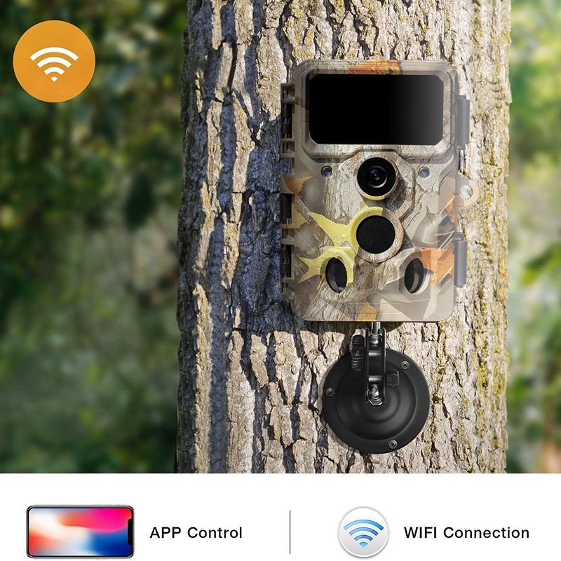 4k trail camera  APP remote control wildlife 30MP game hunting cam  trail camera wifi