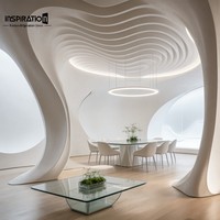 Fabricant de faux plafonds GRG, plafond en plâtre renforcé de fibres de verre architectural pour intérieur de luxe