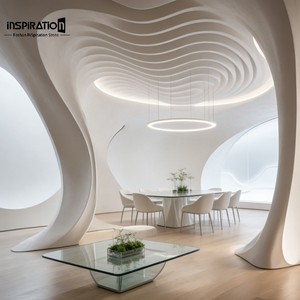 Colonnes en plâtre 3D sur mesure GRG à haute résistance pour la décoration intérieure <span class=keywords><strong>de</strong></span> restaurants et bars - Product Image 4