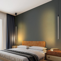 Nordique minimaliste longue bande LED suspension pour salon chambre chevet hôtel décor à la maison ligne lustre