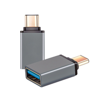 Adaptor OTG Mini USB 3.1 USB-C Tipe C Male ke USB 3.0 a Female Berkualitas Tinggi untuk Apple Mac