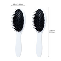 Brosse à cheveux en bois à poils de sanglier, étiquette privée OEM, logo personnalisé, outil démêlant pour perruques et extensions capillaires