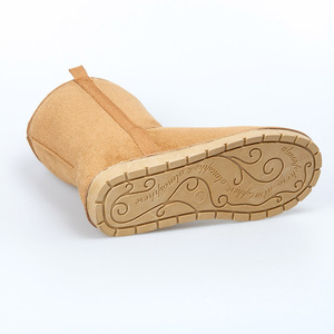 Fausse fourrure couverte doublé intérieur extérieur femmes dames confortable botte pantoufles anti-glissant daim dames chaussures bottes de neige - Product Image 3