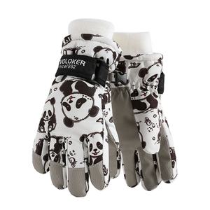 Gants de ski isolés en Taslon doré, personnalisables, vente en gros directe usine, pour enfants, sports d'hiver, chauds et imperméables - Product Image 3