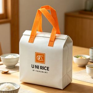 Non Woven Insulation Biodegradable Recyclable <b>Lunch</b> <b>Bag</b> Cooler Reusable Waterproof <b>Tote</b> <b>Bags</b> for Food Delivery - Product Image 1