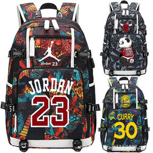 Sac à dos d'entraînement de basket-ball Oxford étanche de grande capacité vente en gros transfrontalière pour le lycée nommé Curry - Product Image 1