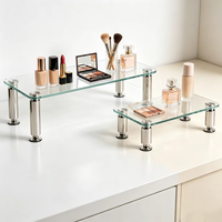Support d'écran tout-en-un en verre trempé pour ordinateur de bureau, TV, ordinateur portable, ordinateur, imprimante, étagère en verre