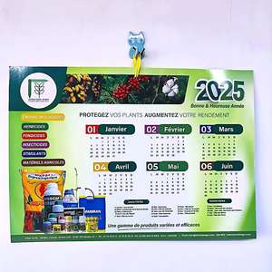 <span class=keywords><strong>Calendrier</strong></span> mural personnalisé 2027 sur 12 mois, thème agricole (engrais pour cultures), cadeau promotionnel d'entreprise - Product Image 1