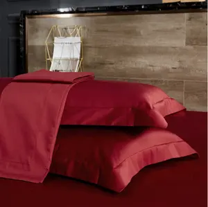 2023 vente en gros 100% coton oreiller crique couleur unie avec taie d'oreiller à rabat de 5 cm 48*74cm taie d'oreiller standard Charming Alice