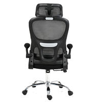 Chaise de bureau ergonomique moderne pivotante à dossier en maille solide, accoudoirs réglables en 3D, soutien lombaire, massage, réglable