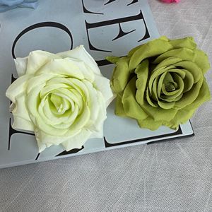 Cabeza de Rosa Artificial Jinxi de 10cm, de Seda, para Decoración de Bodas, Pasteles, Autos, Manualidades y Decoración del Hogar - Product Image 3