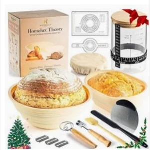 Meistverkauftes Europäisches Sauerteigbrot-Fermentations-Set Blaues Backwerkzeug-Set Rattan-Schaber-Set - Product Image 4