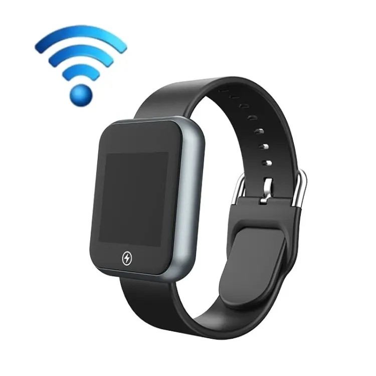 Hot HZQW-101 Silent Alarm Electric Shock Smart Wireless Watch APP Control Magnetic Charging Bed Rest Corrector Smart Wristband