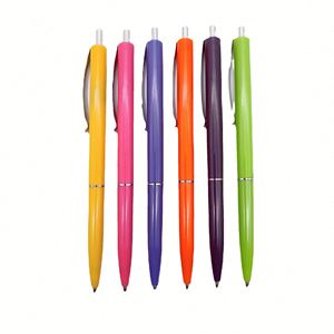 Stylo bille en plastique à clip métallique, personnalisable avec logo, idéal pour hôtels, supermarchés et banques – Offre Spéciale - Product Image 4