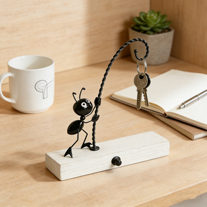 Adorno Decorativo <span class=keywords><strong>de</strong></span> Hormiga <span class=keywords><strong>de</strong></span> Hierro Metálico para Mesa y Jardín, Modelo <span class=keywords><strong>de</strong></span> Decoración Creativa <span class=keywords><strong>de</strong></span> Dibujos Animados - Product Image 4