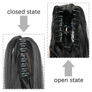 Perruque <span class=keywords><strong>de</strong></span> <span class=keywords><strong>queue</strong></span> <span class=keywords><strong>de</strong></span> <span class=keywords><strong>cheval</strong></span> cheveux longs bouclés grand clip <span class=keywords><strong>de</strong></span> mâchoire <span class=keywords><strong>de</strong></span> tigre ondulé corde <span class=keywords><strong>de</strong></span> simulation naturelle perruque <span class=keywords><strong>de</strong></span> <span class=keywords><strong>queue</strong></span> <span class=keywords><strong>de</strong></span> <span class=keywords><strong>cheval</strong></span> haute - Product Image 3