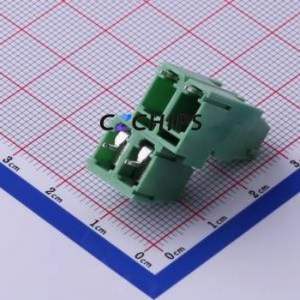 DB128A-5.08-2*2P-GN-S Screw Terminal Block Through hole Component (THT),P=5.08mm Connector 2x2P 5.08mm Green Through Hole - Product Image 2