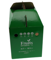 Forêts En Gros Classique Kraft Papier Boîte-Cadeau Pour L'emballage De Fruits Et Légumes Produit Carton Avec Poignée