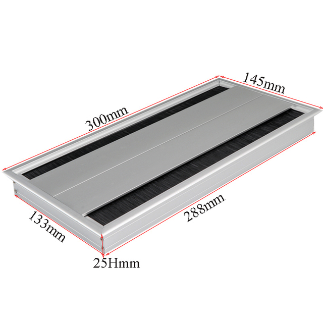 Double Sided Opening Flip up Office Furniture Outlet Conference Table Meeting Desk Wire Manager Cable Grommet Management Box
