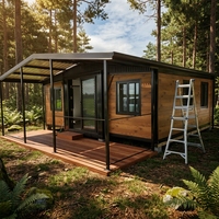 Casa Modular Prefabricada de Lujo, Portátil, de 2-3 Dormitorios, Casa Pequeña Expandible de 20 pies/40 pies, Tipo Contenedor, Villa, Apartamento