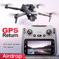 Dwi Dowellin 4.5 pouces LCD RC GPS Drone avec caméra et système de largage automatique La fonction de retour automatique comprend des piles de télécommande