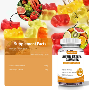 OEM Lutein Zeaxanthin Gummy Candy Suplemento Blueberry Zeaxanthin Lutein Gummies para el cuidado de los ojos - Product Image 2