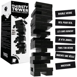 Noir en <span class=keywords><strong>bois</strong></span> bricolage Montessori jouet unisexe enfants blocs de construction empilage <span class=keywords><strong>tour</strong></span> <span class=keywords><strong>jeu</strong></span> éducatif électronique caractéristique boîte emballée - Product Image 1