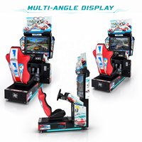 Simulateur de conduite de course dynamique haute définition 32 pouces avec détection de mouvement en métal, plastique et acrylique, grand format, version anglaise