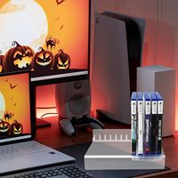 Support organisateur de stockage de jeux vidéo en acrylique moderne PS5 PS4 présentoir de stockage de jeux en matière plastique pour 12 jeux en carton