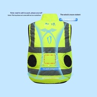 Gilet Réfléchissant Homme Femme Extérieur Classe ANSI Sans Ventilateur Rechargeable Vêtement Rafraîchissant Été Protection Contre la Chaleur