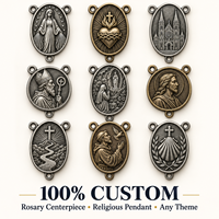 Médailles catholiques personnalisées Miraculeuses avec motif peint pour la vente en gros, destinées aux fournisseurs de bijoux religieux pour les commandes en gros